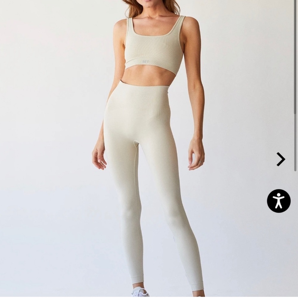 Set Active Sculpt Flex Leggings in Oatmilk, size XS